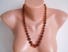 Collier Perles D'Ambre Naturel 45 G/Environ 60 Cm
