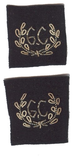 Paire écussons brodés en - paire,
