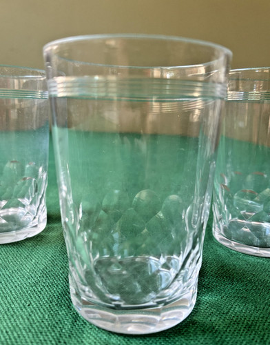 Lot gobelets en - en, cristal