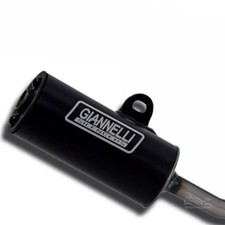 Silencieux Giannelli Pour Piaggio Vespa PK125 Aluminium Noir 30062