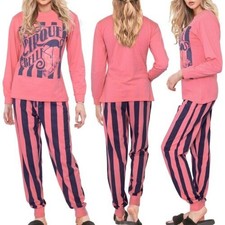 Pyjama pour Femmes Cirque Belle Manches Longues Haut & Bas Salon Pour Femme