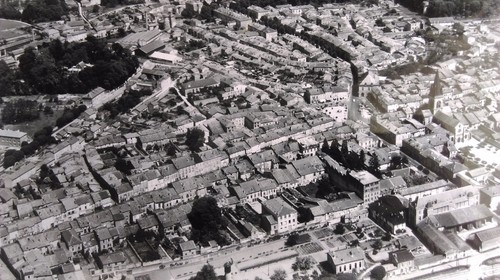 Ancienne photo aérienne - ancienne,