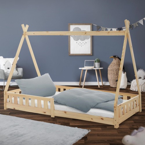 Lit enfants bois naturel - bois,