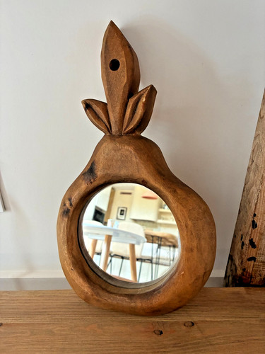 Miroir mural artisanal - , en