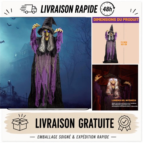 Sorcière halloween parlante - sorcière,