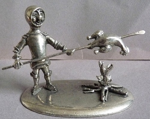 Statuette étain signée