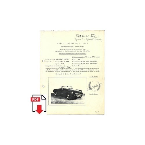 1966 mgb form of - 1966,