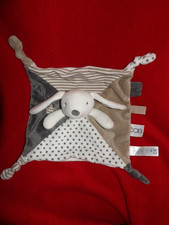 Doudou Plat Obaibi Lapin Blanc