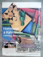 Juan GRIS Original Poster Music Paper Kahnweiler Madrid Cubism Abstract