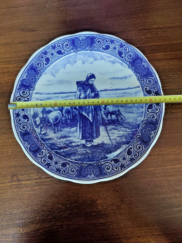 Delft blauw plat - plat, faience