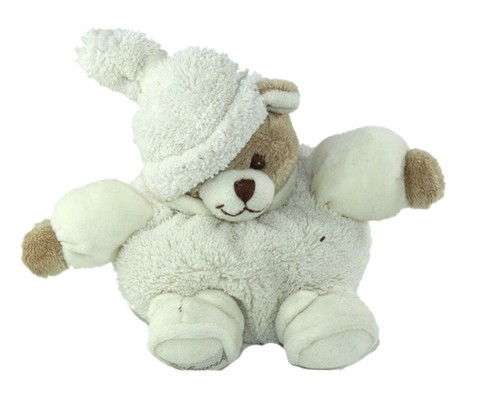 Petit doudou ours blanc - , boule