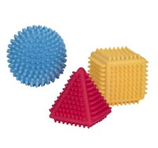 Balles Sensorielles Douces Et Chunky Anti-Stress 3 Pack Avec Différentes Formes