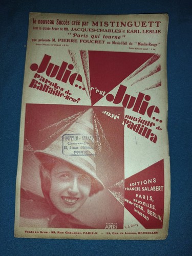Ancienne partition julie - ancienne,