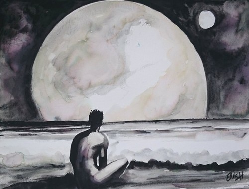 Masculin la lune by - masculin, ,