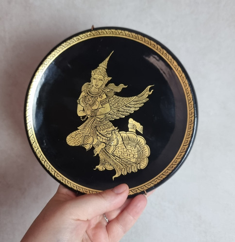 Assiette décorative asiatique - assiette,