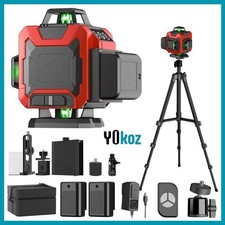 ✅Professional Laser Level 4D – 16 Lines 360° Self-Leveling Green Beam