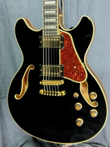 Ibanez as93bc black semi aco - ibanez,