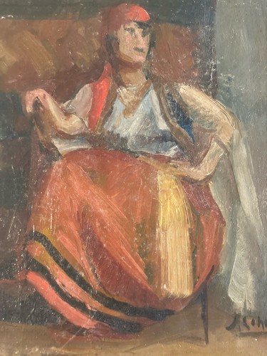 Belle peinture huile toile - belle,