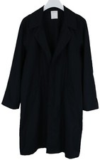 Manteau Sandro Pour Homme XL Boutonné À Revers Longueur Genou Trench Bleu Marine