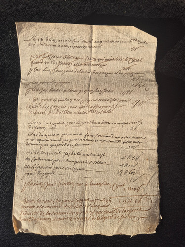 Manuscrit xviie siècle - xviie,