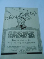 6 Rings in One Interchangeable Stones Advertising ADVERT 1927 Original