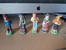 Lot De 5  Santons 8cm.Pour