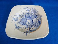 CLAIREFONTAINE  ASSIETTE CARRÉE SPRING SERVICE 1885-1890 Jules SANEJOUAND