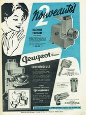 1961 Advertising 11211 Peugeot brothers Peugimix robot centrifuge