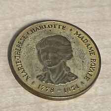 Vintage Marie Therese Charlotte Coin Travel Souvenir Marie Antoinette KG JD