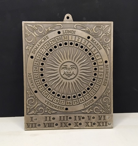 Plaque métallique décorative