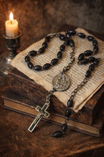 Chapelet ancien noir –