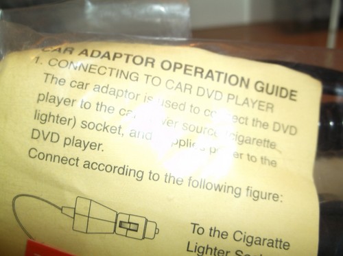 Dvd car adaptor new - dvd,