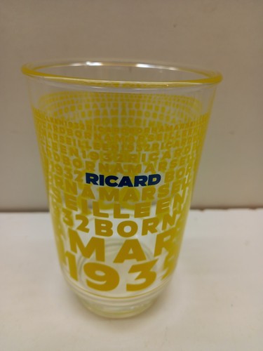 Ricard verre collector trait - verre,