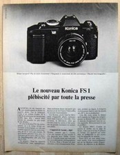 Publicité Papier - Appareil Photo Konica Fs1 De 1980