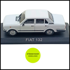 Modèle Édition Fiat 132 4 Portes Années 80 Échelle 1:43 Blanche Base Collection