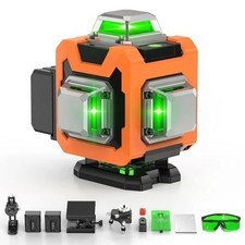 Laser Level, Elikliv 4D Laser Level 360 Self Leveling, 200Ft Green Laser...