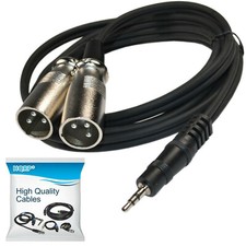 1.8m 0.3cm 3.5mm À Double XLR
