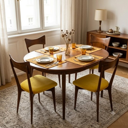 Chaises vintage hêtre teinté - chaises,