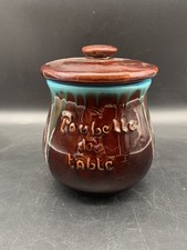 Vallauris ceramic table trash can 