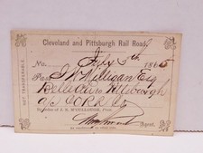 Antique 1865 Railroad Pass