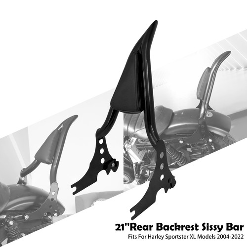 Black passenger backrest - 21",