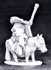 1 x DWARF BATTLE MAGE & PONY - BONES REAPER figurine miniature rpg jdr 77575