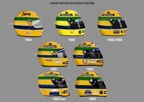 Ayrton senna helmet - ayrton,