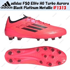 Taille homme adidas F50 Elite HG Turbo Aurora noir platine métallisé IF1313