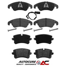 FOR AUDI A6 2.0 TDI 2011-2018 FRONT & REAR BRAKE PADS & WEAR SENSORS