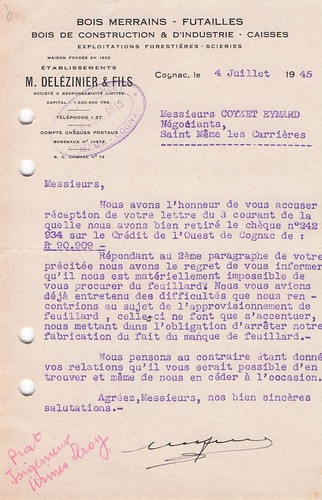 Cognac scierie delezinier - cognac,