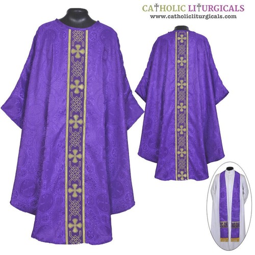 Chasuble violet vêtement - chasuble,