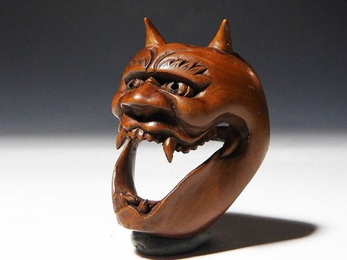 Masque ancien japonais - , netsuke