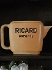 RICARD ANISETTE sandstone pitcher - vintage 1 liter - MADE IN FRANCE