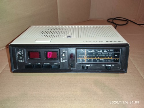 Ancien radio réveil - réveil, grundig